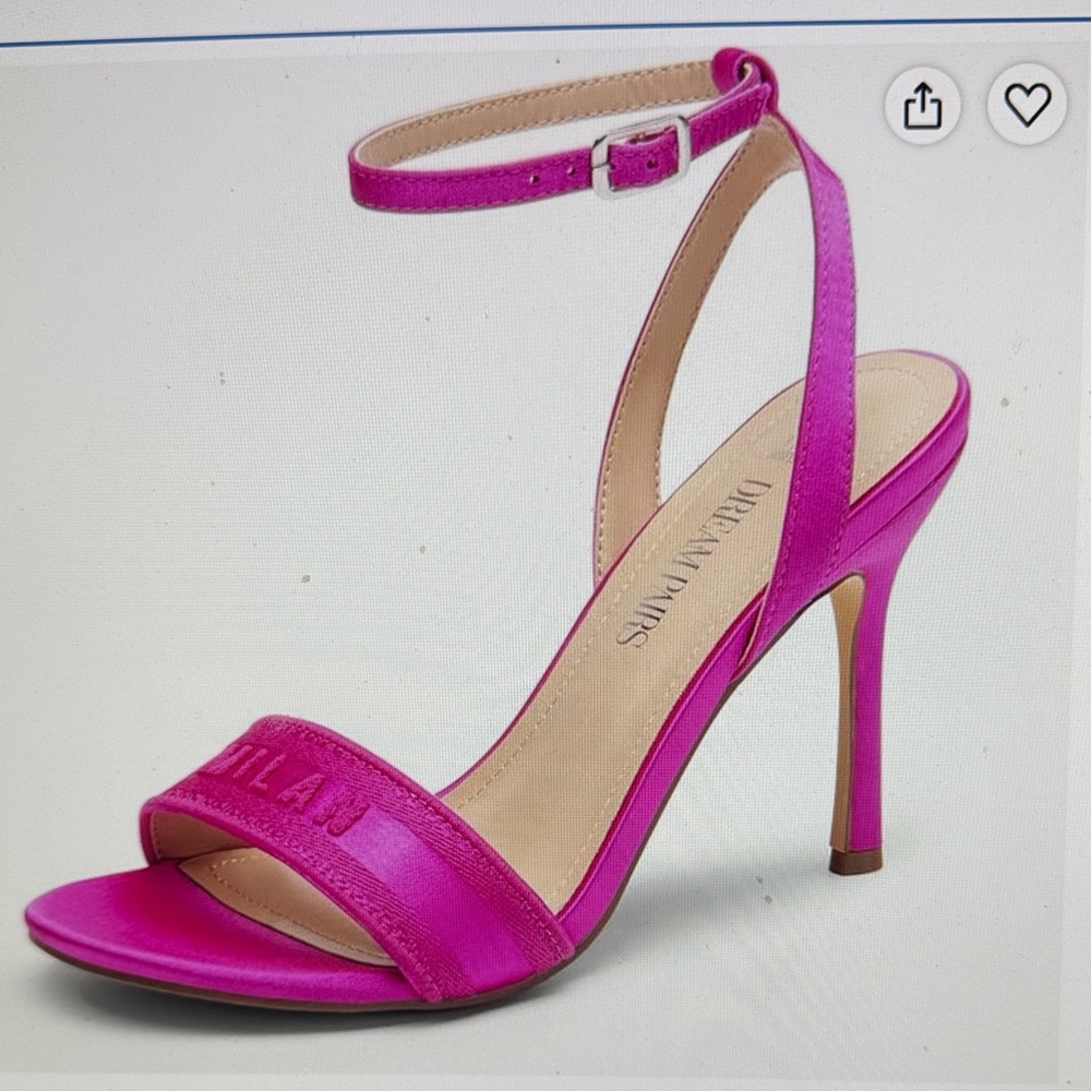Dream Pairs Hot Pink Ankle-Strap Stiletto Sandals